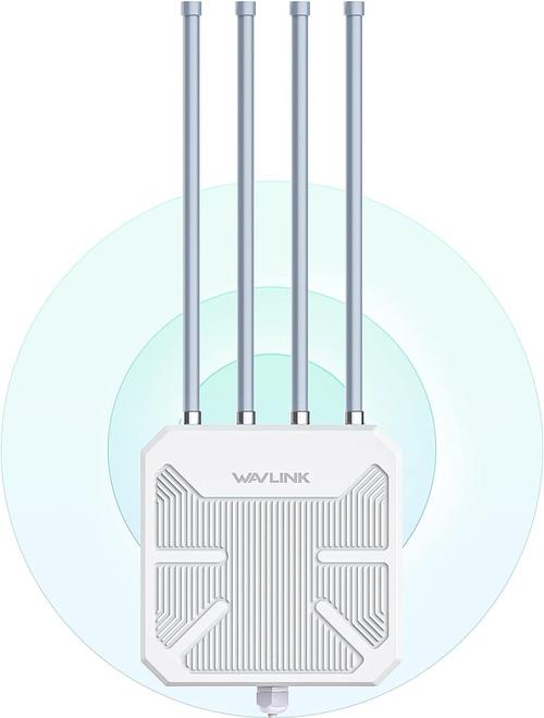 wavlink 双2.4ghz 5ghz防水wifi 6 ax1800远距离无线ap室外路由器-阿